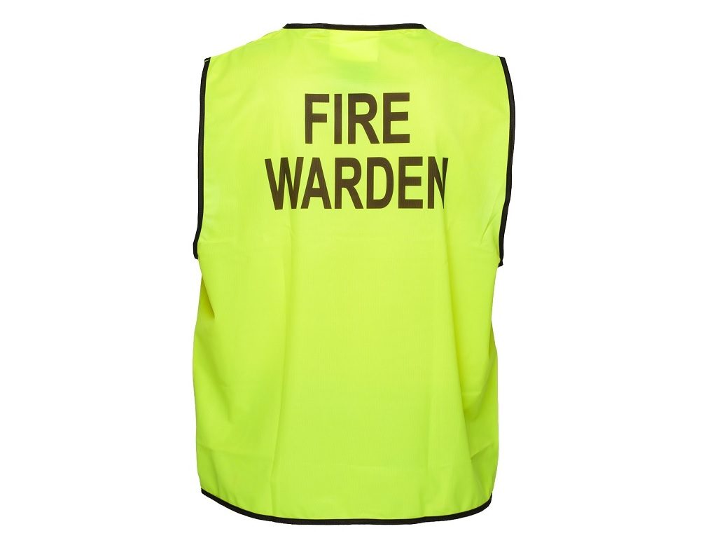 Printed DAY Vest - FIRE WARDEN HV116-FW | Ritesafe